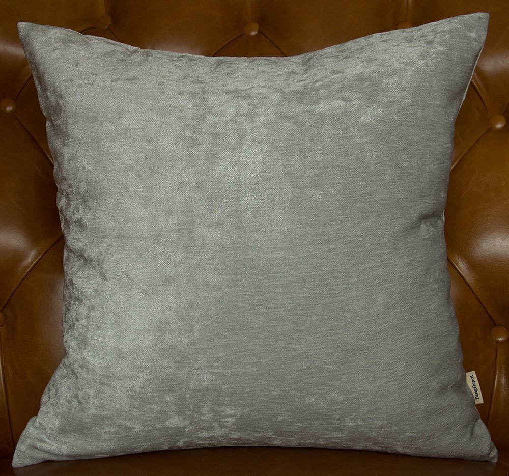 8681 Handmade Solid Heavy Chenille Decorative Throw Pillow Covers, Euro
